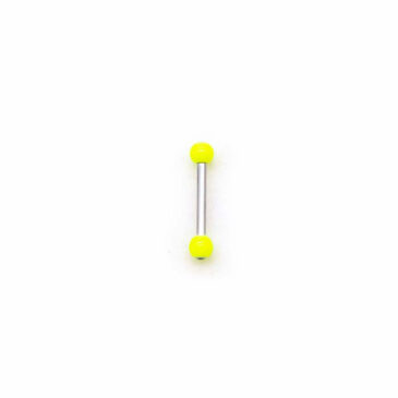 Piercing BARBELL 10 mm con palline in plastica