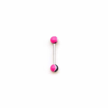 Piercing BARBELL 10 mm con palline in plastica