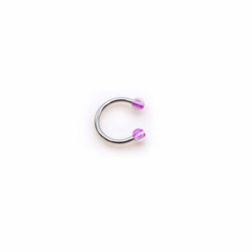 Piercing CIRCURAL 10 mm con palline in plastica