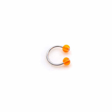 Piercing CIRCURAL 10 mm con palline in plastica