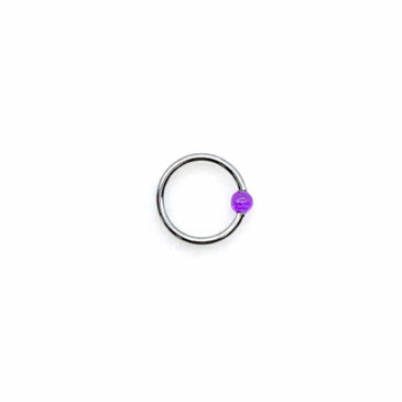 Piercing RING 10 mm con palline in plastica