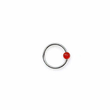 Piercing RING 10 mm con palline in plastica