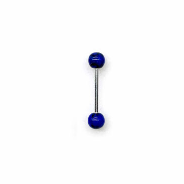 Piercing BARBELL LINGUA 16 mm con palline in plastica