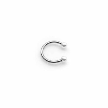 Piercing CIRCULAR 10 mm con palline effetto perla