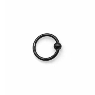 Piercing RING 8 mm anodizzato nero