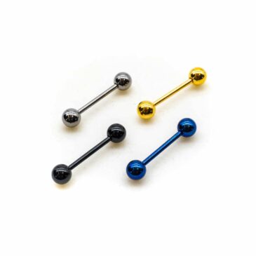 Piercing BARBELL 10 mm in titanio anodizzato