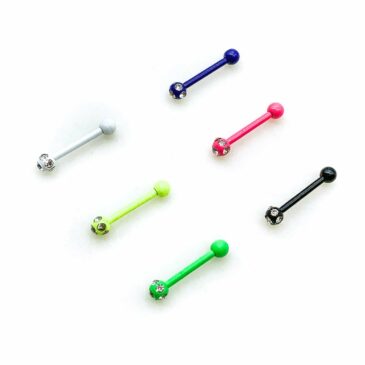 Piercing BARBELL 10 mm verniciato con ferido