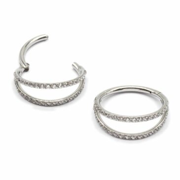 Hoop septum 8 mm Silver Color