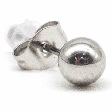 Mini orecchino Steel Ball 4mm